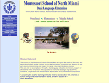 Tablet Screenshot of montessorimiami.org